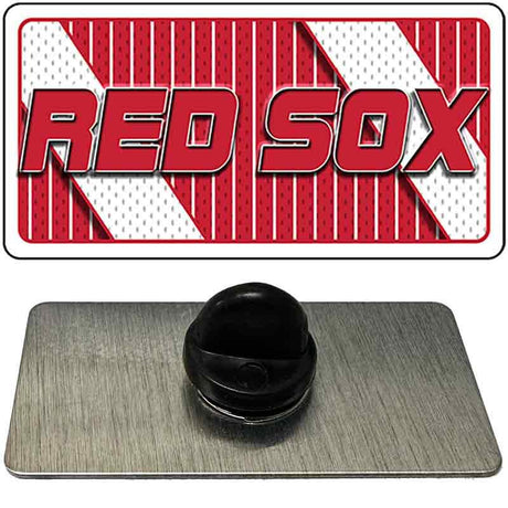 RED SOX Graphic Novelty Metal Hat Pin PIN-LP-14568 1.5" x 0.75" Lapel Pin (PIN)
