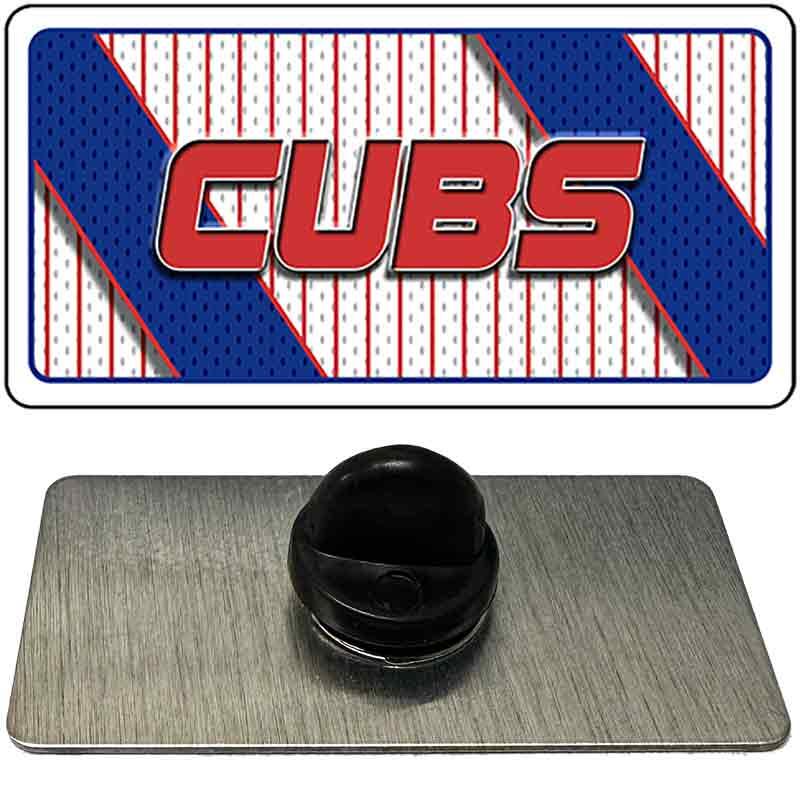 CUBS Graphic Novelty Metal Hat Pin PIN-LP-14569 1.5" x 0.75" Lapel Pin (PIN)