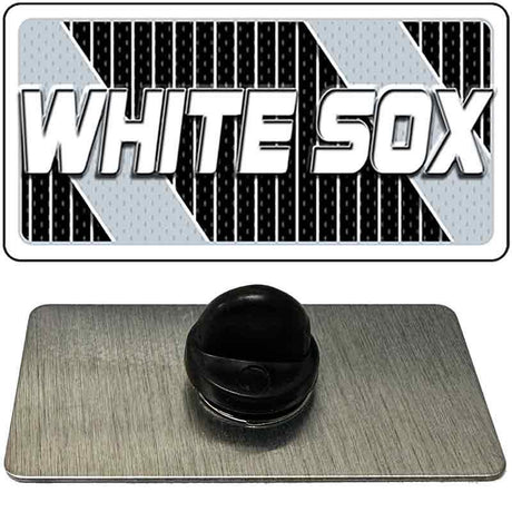 WHITE SOX Graphic Novelty Metal Hat Pin PIN-LP-14570 1.5" x 0.75" Lapel Pin (PIN)