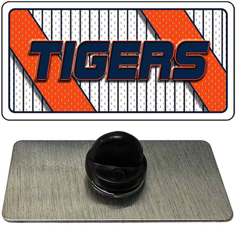TIGERS Graphic Novelty Metal Hat Pin PIN-LP-14574 1.5" x 0.75" Lapel Pin (PIN)