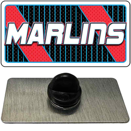 MARLINS Graphic Novelty Metal Hat Pin PIN-LP-14579 1.5" x 0.75" Lapel Pin (PIN)