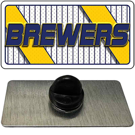 BREWERS Graphic Novelty Metal Hat Pin PIN-LP-14580 1.5" x 0.75" Lapel Pin (PIN)