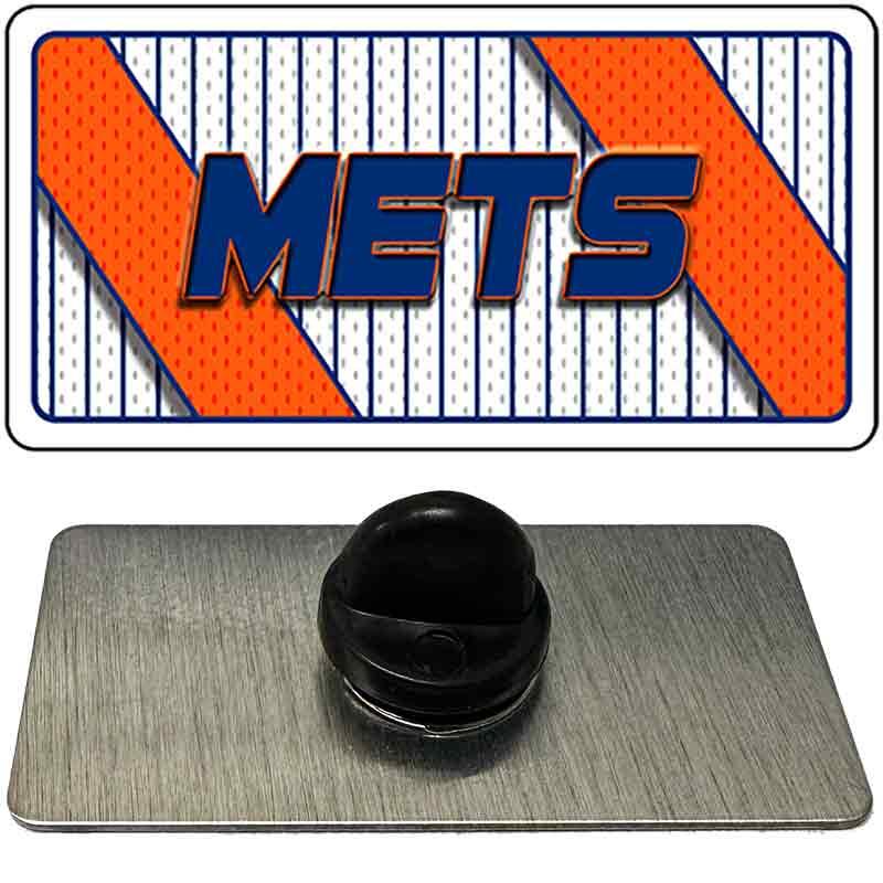 METS Graphic Novelty Metal Hat Pin PIN-LP-14582 1.5" x 0.75" Lapel Pin (PIN)