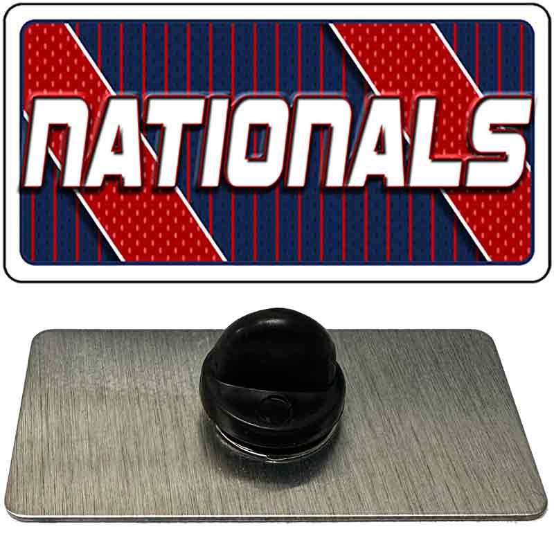 NATIONALS Graphic Novelty Metal Hat Pin PIN-LP-14594 1.5" x 0.75" Lapel Pin (PIN)