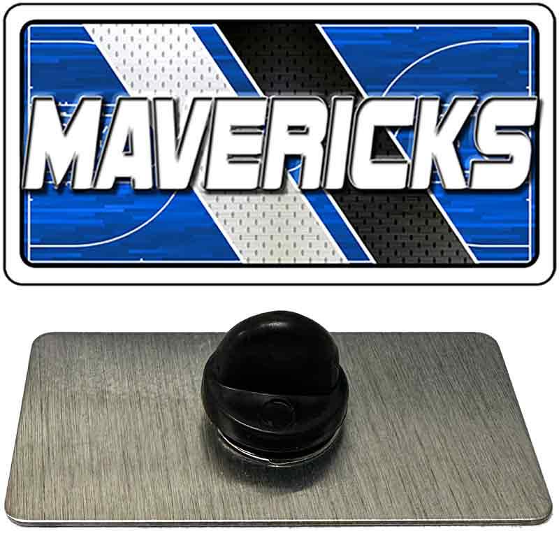 Black rubber grommet on a metal plate with 'MAVERICKS' logo above
