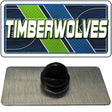 TIMBERWOLVES Graphic Novelty Metal Hat Pin PIN-LP-14612 1.5" x 0.75" Lapel Pin (PIN)