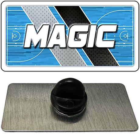 Product with 'MAGIC' branding on a blue and gray background