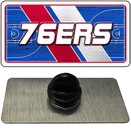 76ERS Graphic Novelty Metal Hat Pin PIN-LP-14617 1.5" x 0.75" Lapel Pin (PIN)