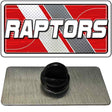 Black rubber grommet on a gray mat with 'RAPTORS' logo in the background