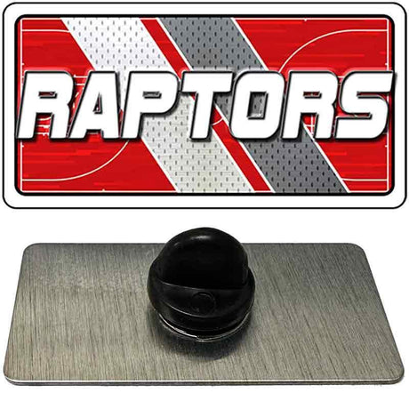 Black rubber grommet on a gray mat with 'RAPTORS' logo in the background