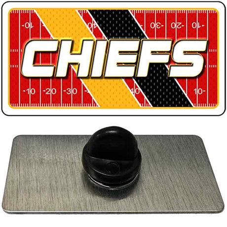 CHIEFS Graphic Novelty Metal Hat Pin PIN-LP-14640 1.5" x 0.75" Lapel Pin (PIN)