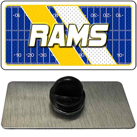 RAMS Graphic Novelty Metal Hat Pin PIN-LP-14643 1.5" x 0.75" Lapel Pin (PIN)