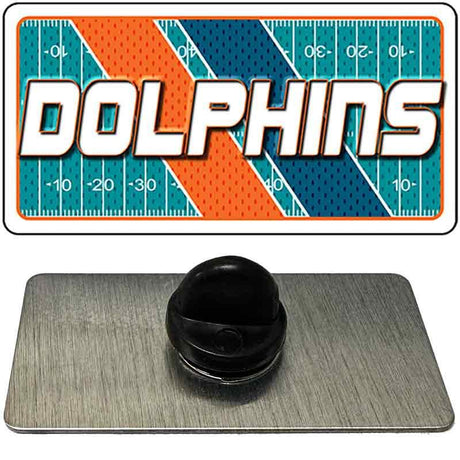 DOLPHINS Graphic Novelty Metal Hat Pin PIN-LP-14644 1.5" x 0.75" Lapel Pin (PIN)