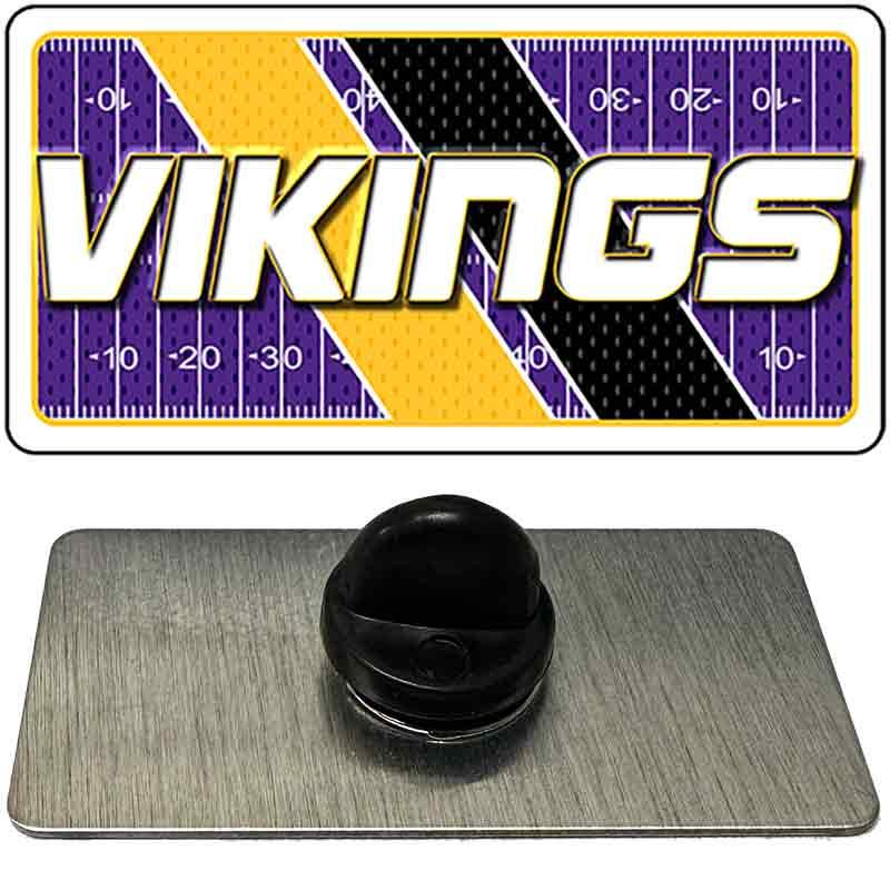 VIKINGS Graphic Novelty Metal Hat Pin PIN-LP-14645 1.5" x 0.75" Lapel Pin (PIN)
