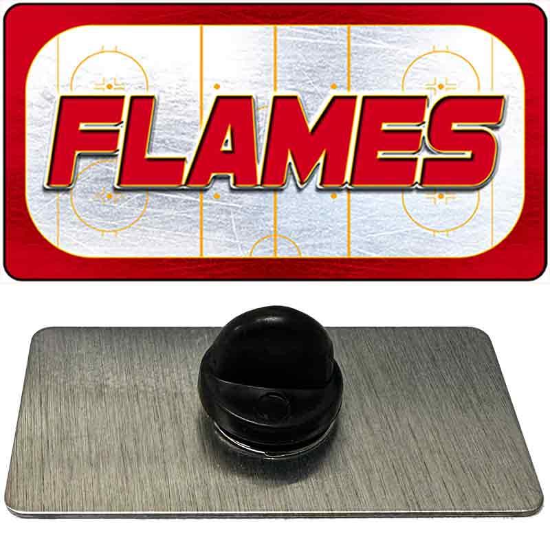 FLAMES Graphic Novelty Metal Hat Pin PIN-LP-14660 1.5" x 0.75" Lapel Pin (PIN)