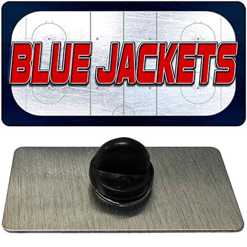 BLUE JACKETS Graphic Novelty Metal Hat Pin PIN-LP-14664 1.5" x 0.75" Lapel Pin (PIN)
