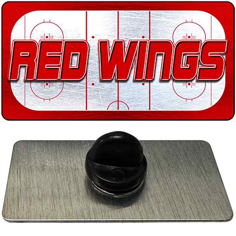 RED WINGS Graphic Novelty Metal Hat Pin PIN-LP-14666 1.5" x 0.75" Lapel Pin (PIN)