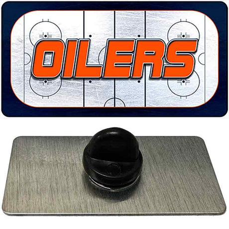 OILERS Graphic Novelty Metal Hat Pin PIN-LP-14667 1.5" x 0.75" Lapel Pin (PIN)