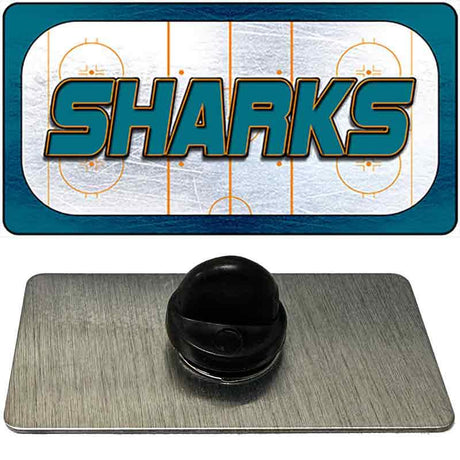 SHARKS Graphic Novelty Metal Hat Pin PIN-LP-14679 1.5" x 0.75" Lapel Pin (PIN)