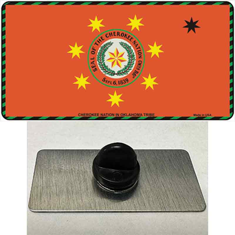 Cherokee Nation Flag Novelty Metal Hat Pin