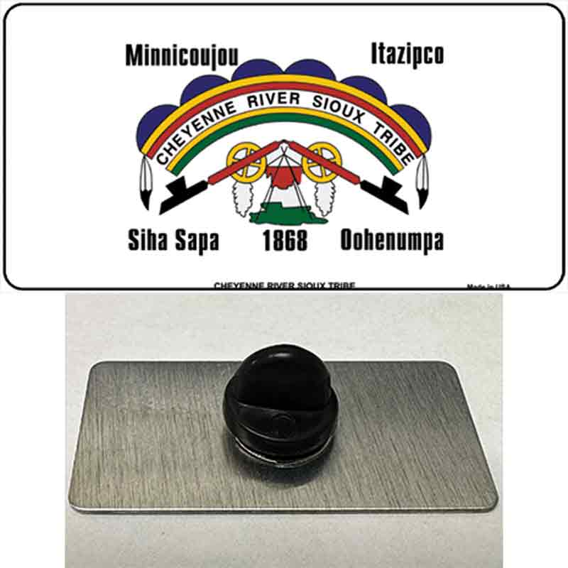Cheyenne River Sioux Flag Novelty Metal Hat Pin