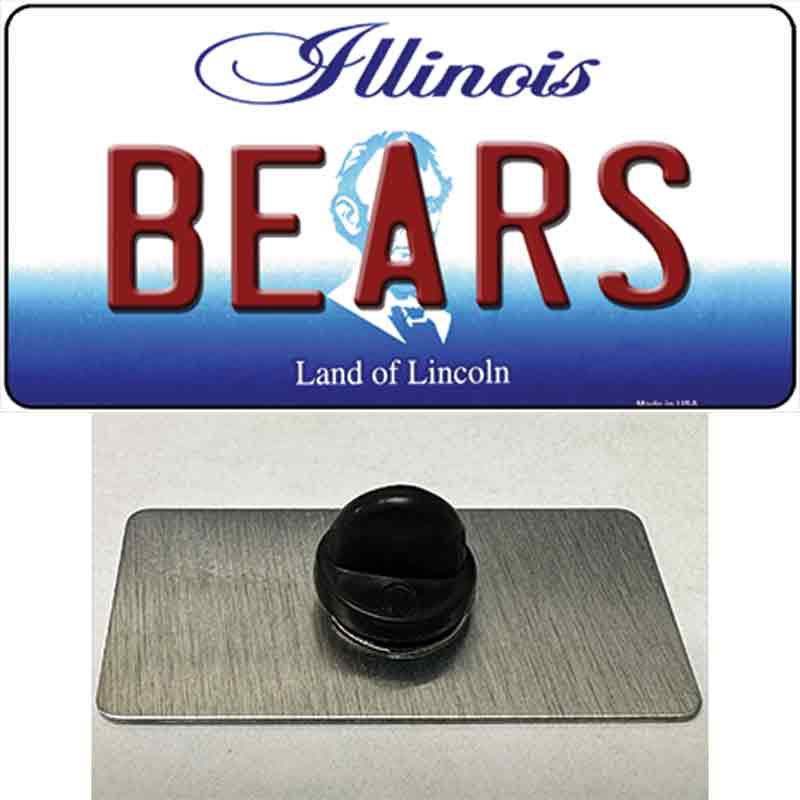 Bears Illinois State Novelty Metal Hat Pin