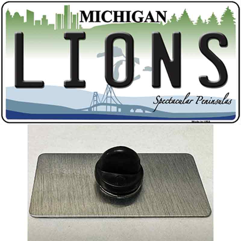 Lions Michigan State Novelty Metal Hat Pin