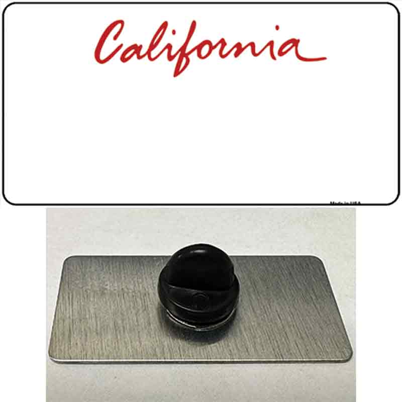 California State Blank Novelty Metal Hat Pin