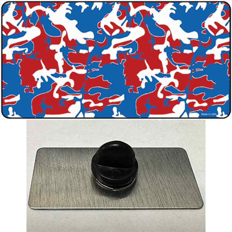 Patriotic Camouflage Novelty Metal Hat Pin