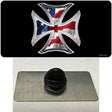 Maltese Cross Flag Novelty Metal Hat Pin