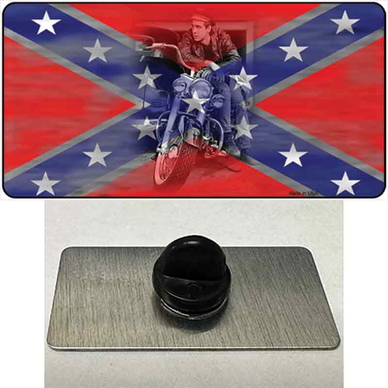 Rebel With A Cause Novelty Metal Hat Pin