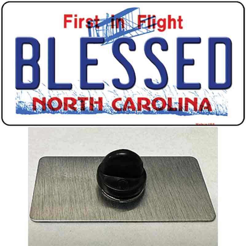 Blessed North Carolina Novelty Metal Hat Pin