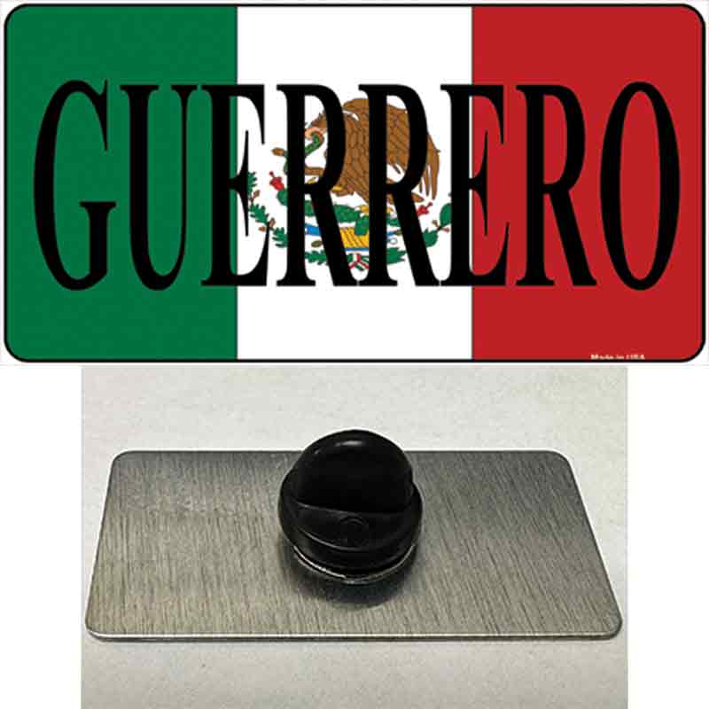 Guerrero Mexico Flag Novelty Metal Hat Pin