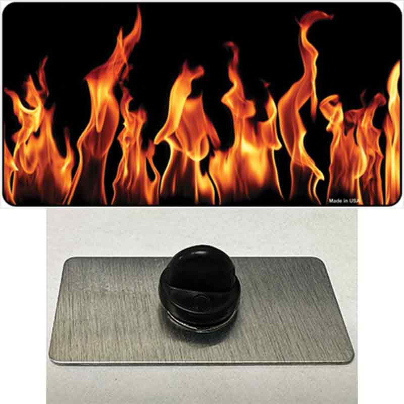 Flames Customizable Novelty Metal Hat Pin