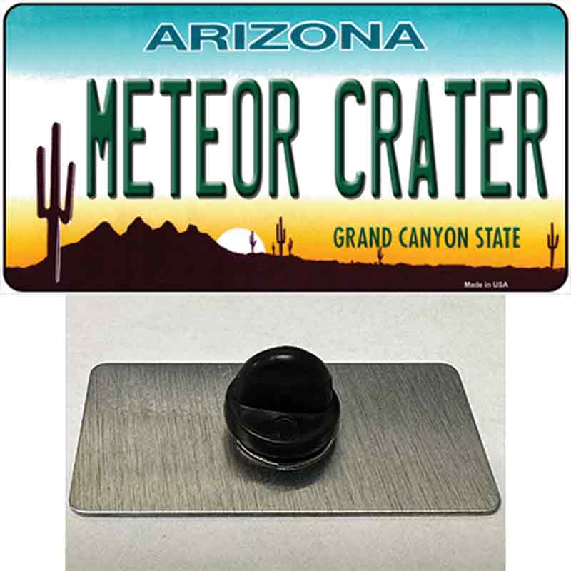 Arizona Meteor Crater Novelty Metal Hat Pin