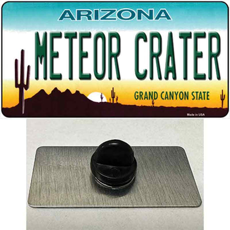 Arizona Meteor Crater Novelty Metal Hat Pin