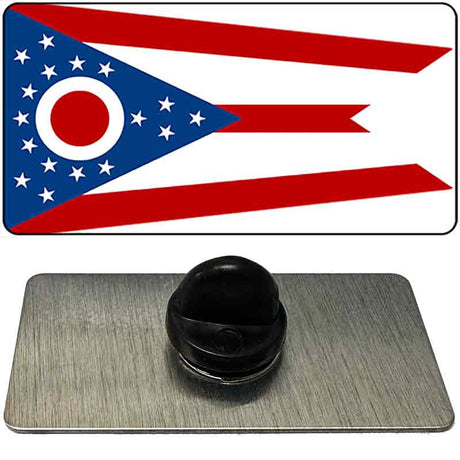 Ohio State Flag Novelty Metal Hat Pin 1.5" x 0.75" Lapel Pin (PIN)