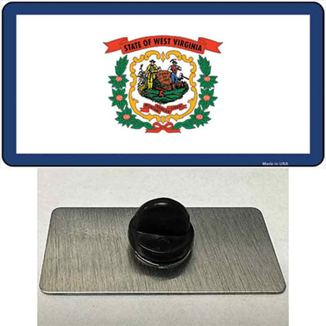 West Virginia State Flag Novelty Metal Hat Pin
