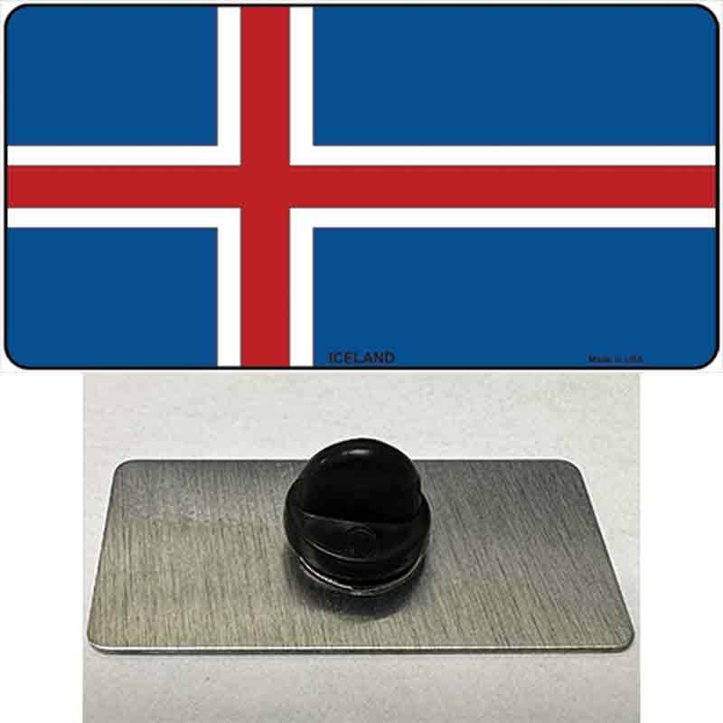 Iceland Flag Novelty Metal Hat Pin