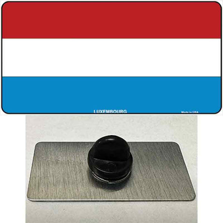 Luxembourg Flag Novelty Metal Hat Pin