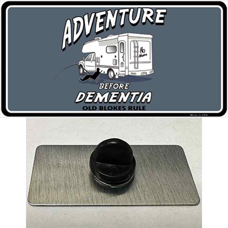 Adventure Before Dementia Novelty Metal Hat Pin
