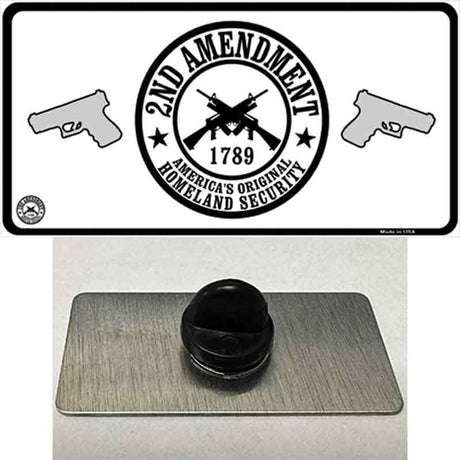 2nd Amendment Novelty Metal Hat Pin
