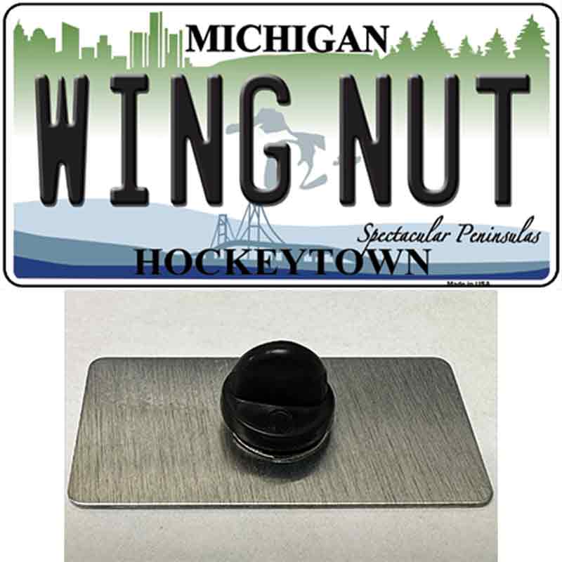 Wing Nut Michigan State Novelty Metal Hat Pin