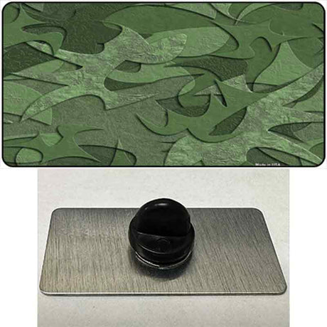 Green Camouflage Novelty Metal Hat Pin