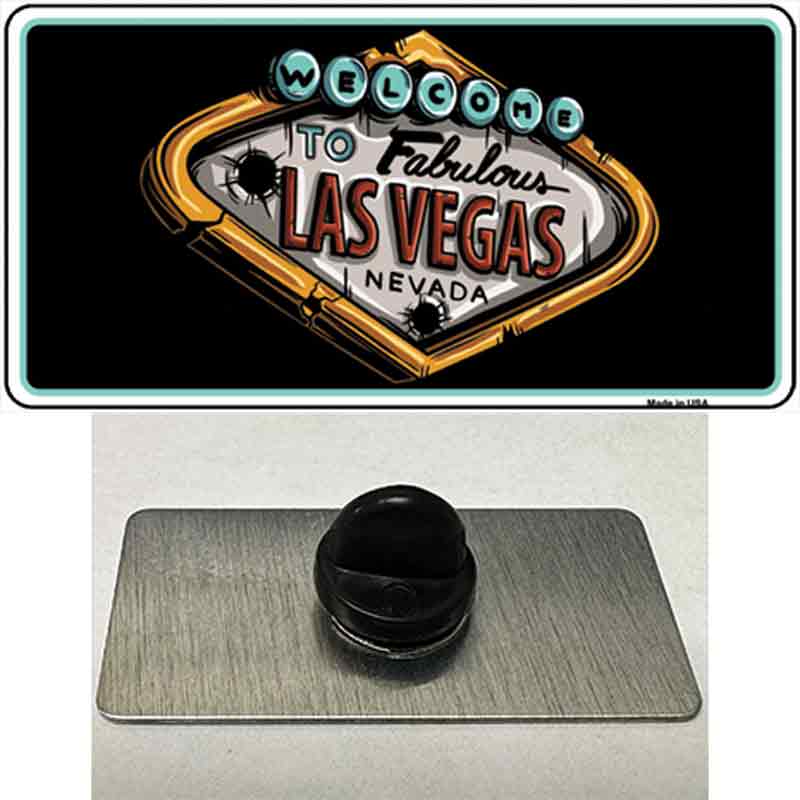 Welcome To Las Vegas Novelty Metal Hat Pin