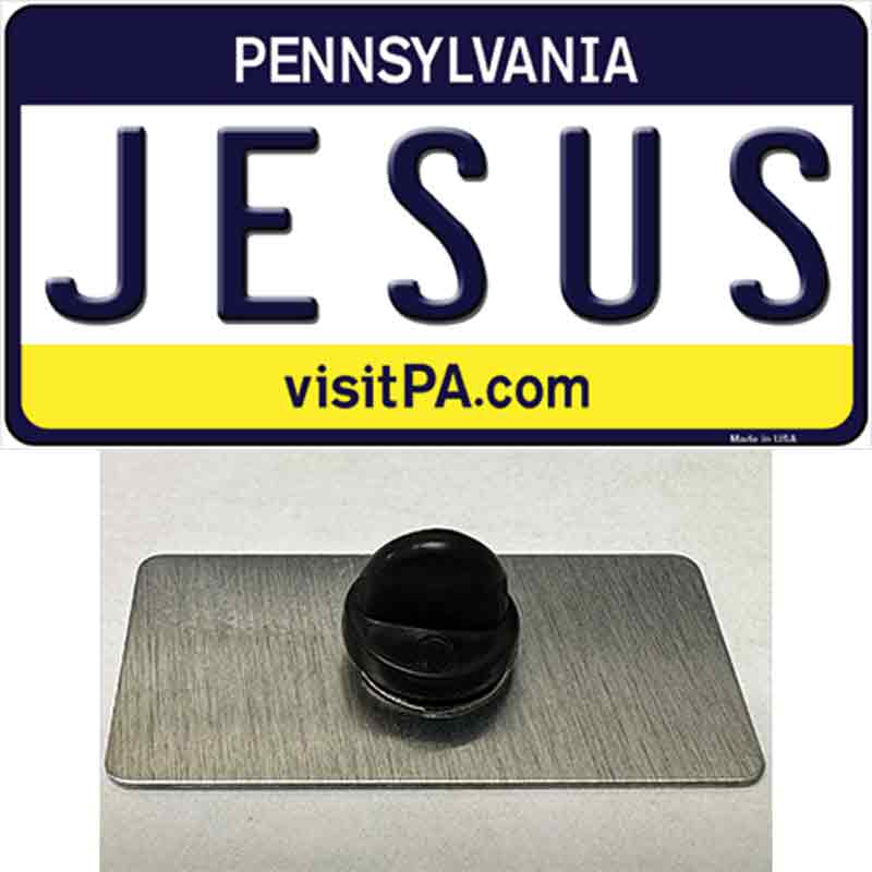 Jesus Pennsylvania State Novelty Metal Hat Pin