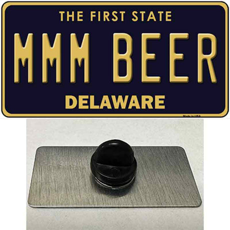 MMM Beer Delaware Novelty Metal Hat Pin