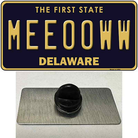 Meeooww Delaware Novelty Metal Hat Pin