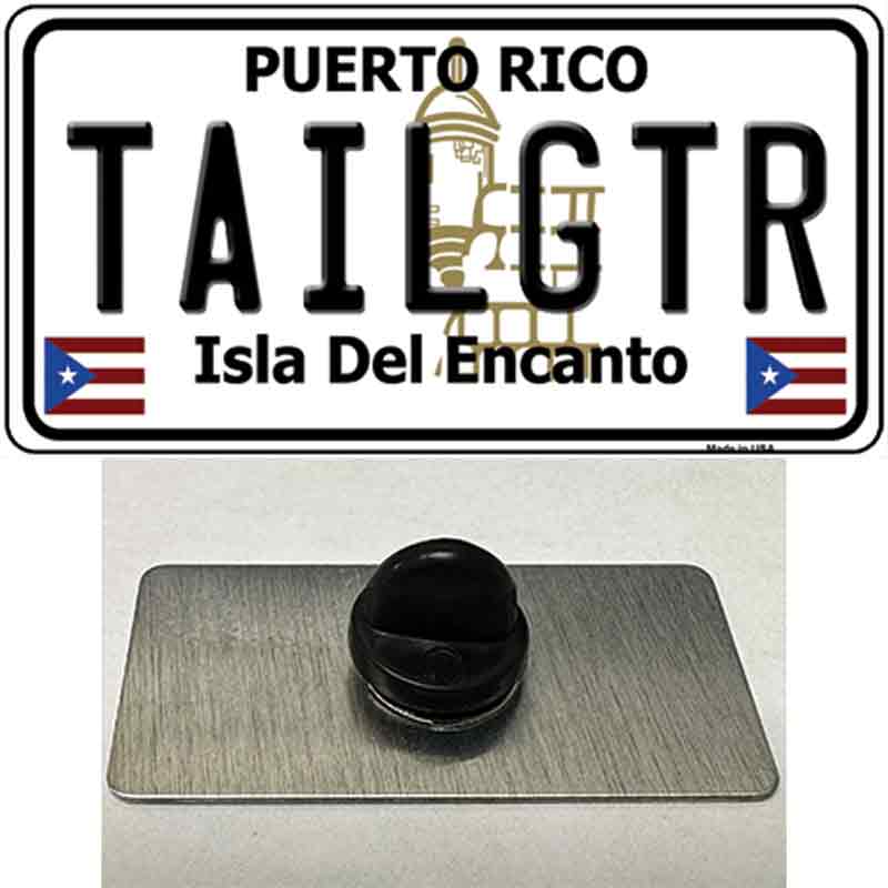 Tailgtr Puerto Rico Novelty Metal Hat Pin