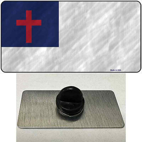 Christian Flag Novelty Metal Hat Pin